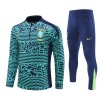 Sudadera De Entrenamiento Brasil Cremallera De Cuarto 2024-25 Verde - Hombre